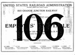 Rio Grande Jct. Railway Timetable 106