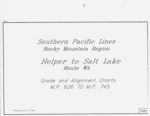 SP/D&RGW Track Charts - Helper to Salt Lake City, 1992