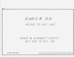 D&RGW Track Charts - Helper to Salt Lake City 1989