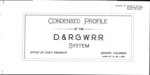 D&RGW 1958 Condensed Track Profile