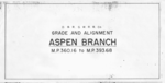 D&RGW Track Charts - Aspen Branch (date after 1968)