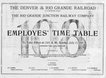 Rio Grande Jct. Railway Timetable 108