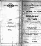 D&RGW Alamosa Division Timetable 125