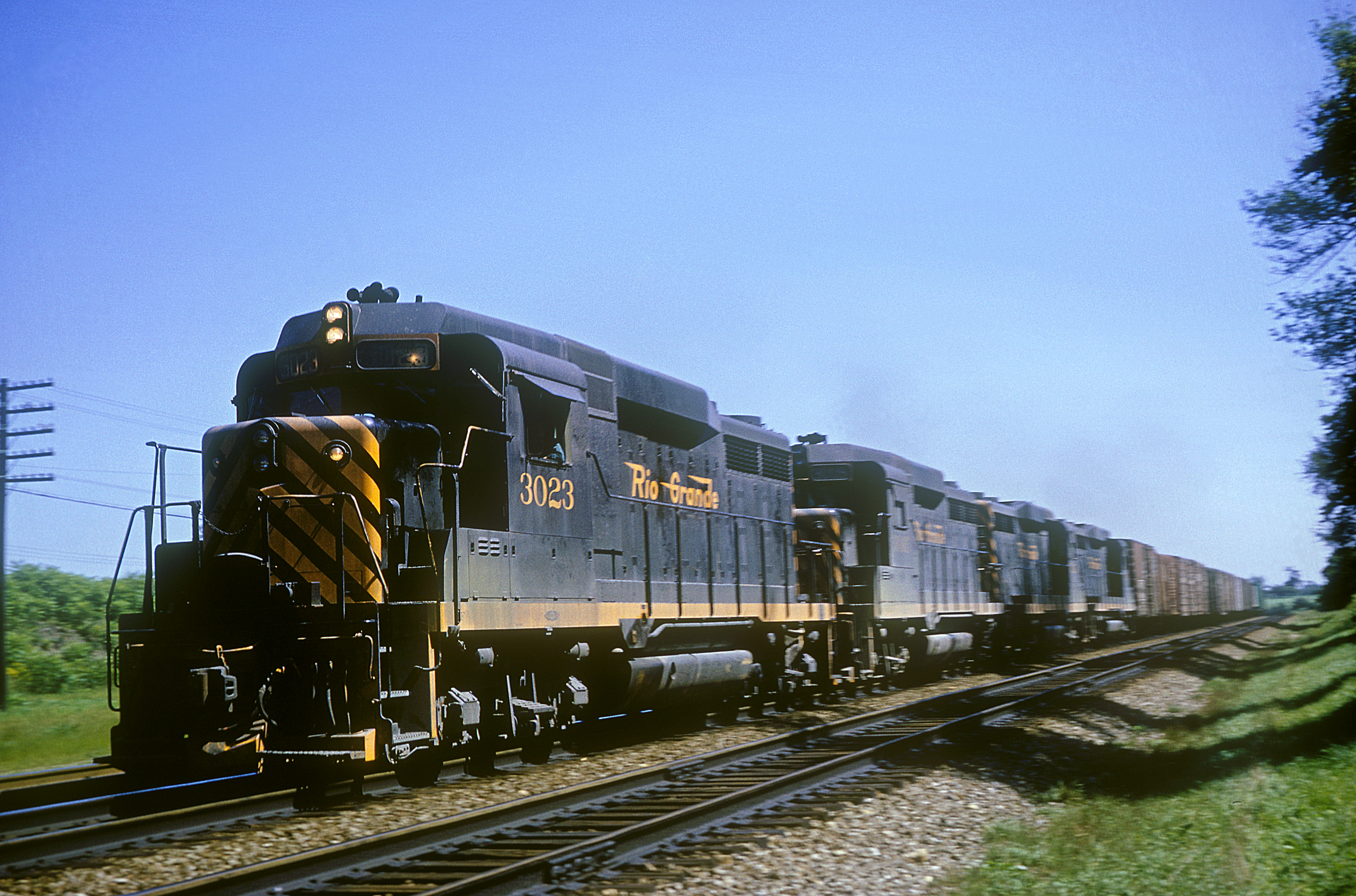 D&RGW GP30 3023 in Naperville, Illinois