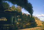 D&RGW 2-8-2 Class K-37 492 approaching Gato, Colorado