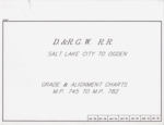 D&RGW Track Charts - Salt Lake City to Ogden 1989
