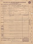 D&RGW Form 3574 Daily Locomotive Inspection and Repair Reports