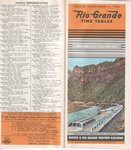 D&RGW System Passenger Timetable - 1-Nov-1965