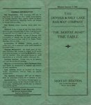 Denver & Salt Lake Timetable  6-Jan-1942