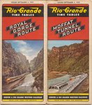 D&RGW System Passenger Timetable 5-Sep-1954