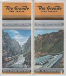 D&RGW Passenger Timetable - 24-Apr-1955